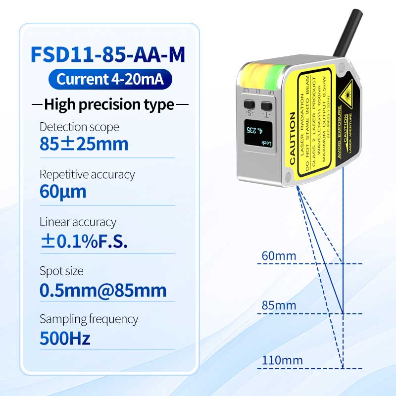 FSD11-85-AA-M 두께 측정 레이저 변위 센서