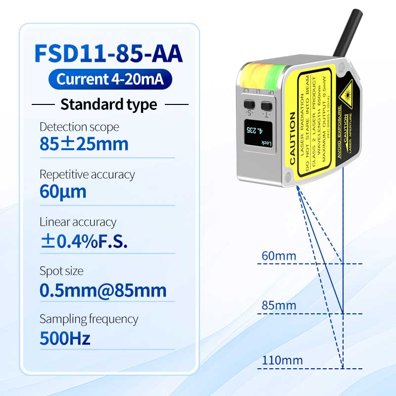 FSD11-85-AA 두께 측정 레이저 변위 센서